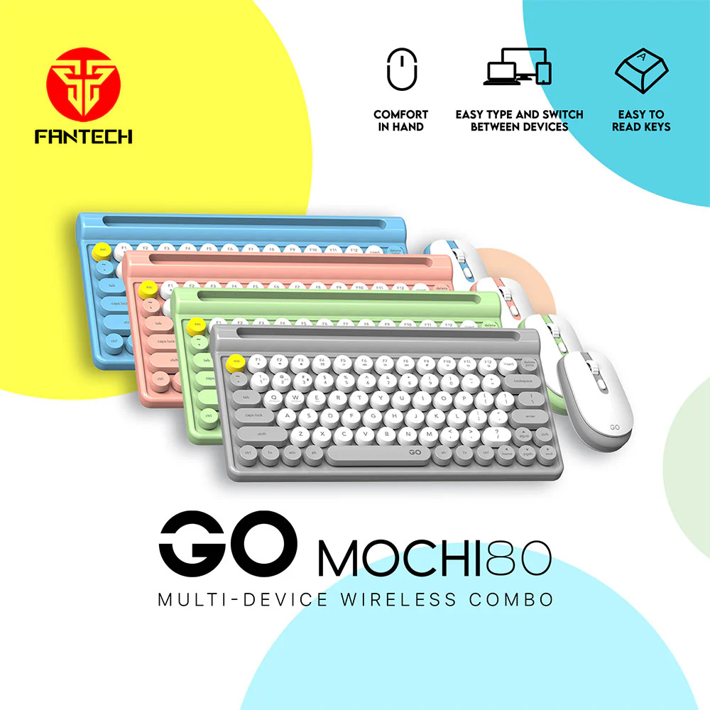 Fantech GO MOCHI 80Keys WK897 Wireless Keyboard Mouse Combo Fantech GO MOCHI 80Keys WK897 Wireless Keyboard Mouse Combo